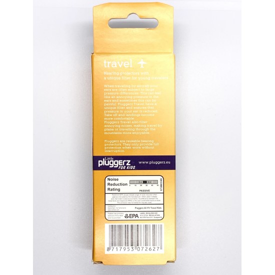 Ωτοασπίδες ταξιδιού για παιδιά PLUGGERZ
